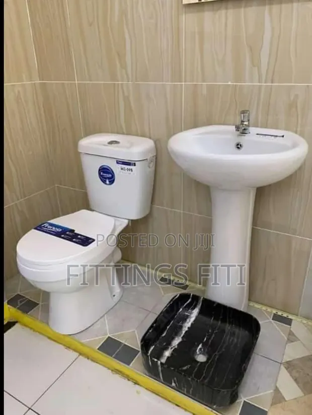 Modern Close Couple Toilet - Full Set - 1