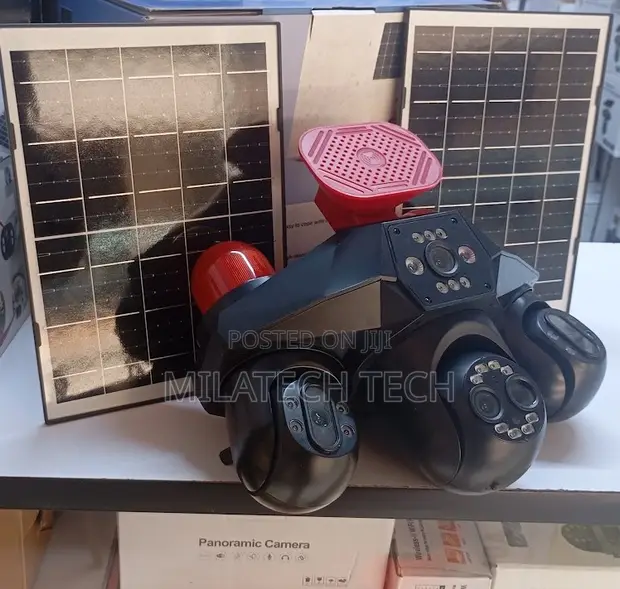 4 Lens Solar Camera with 4G SIM and SD Card - 1
