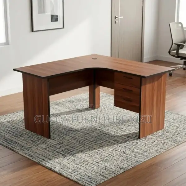 1.4M Curved Home Office Desk - 1