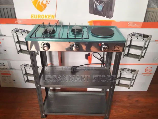 Eurochef 2 Gas Burner + 1 Electric Standing Cooker - 1