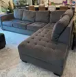 5 Seater Slate Grey Corner Sofa - 2