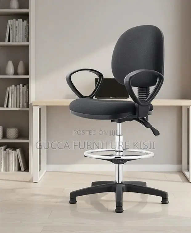 Counter Height Fabric Office Chair - 1
