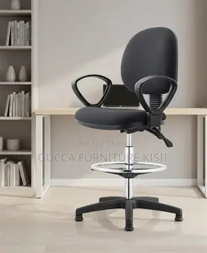Counter Height Fabric Office Chair