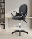 Counter Height Fabric Office Chair - 1