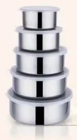 5pcs Stainless Steel Fresh Storage Box Set - 2