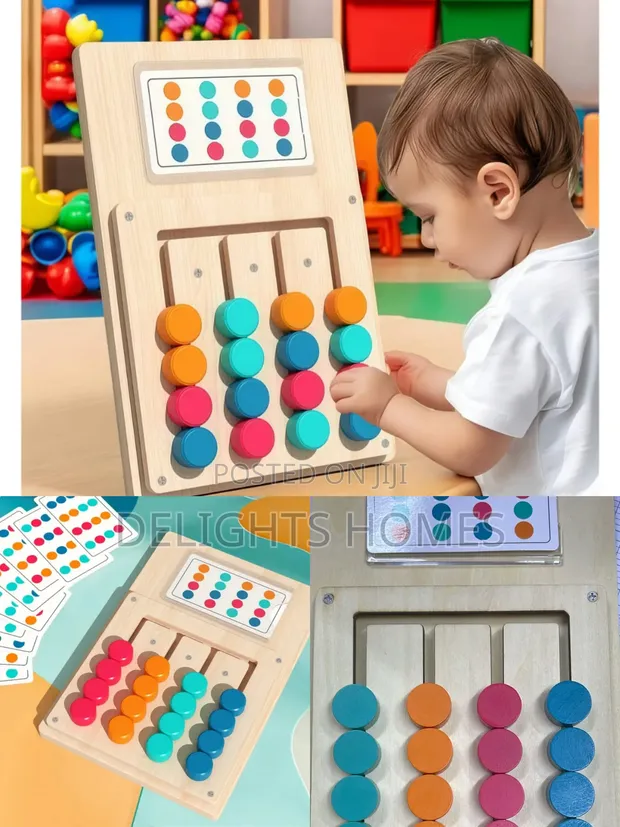 Montessori Kids Colors Matching Game - Wooden - 1