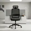 Ergonomic Mesh Secretary Chair - Black - 3