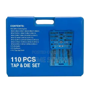 110pc Metric Threading Tap and Die Set