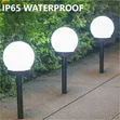 3pcs Waterproof LED Ball Light Lamp - 3