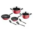 Tefal G6 Super Cook Red 9-Piece Cookware Set - 1