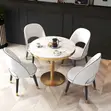Modern Round Marble Dining Table - 5