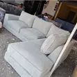 5 Seater L-Shaped Sofa - Light Grey - 1