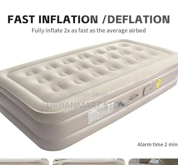 21-Hole Elevated Inflatable Airbed 190x100x40cm - 1
