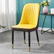 Premium Upholstered Leather Dining Chair - 1