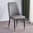 Premium Upholstered Leather Dining Chair - 3