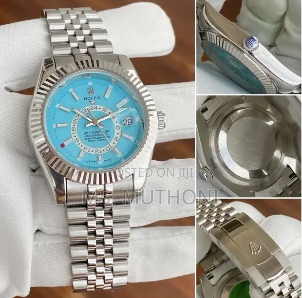 Silver Stainless Steel Automatic Rolex Sky Dweller - 1