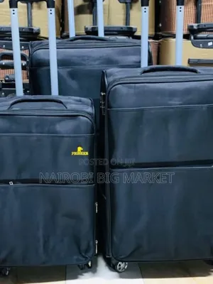 3-in-1 Luxurious Fabric Suitcase Set