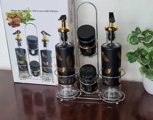 5-in-1 Seasoning Set with Stainless Steel Stand