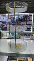 2-Layer 360° Rotating Makeup Storage Rack Organizer - 2