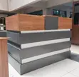 1.4M Custom Reception Desk - Brown - 5