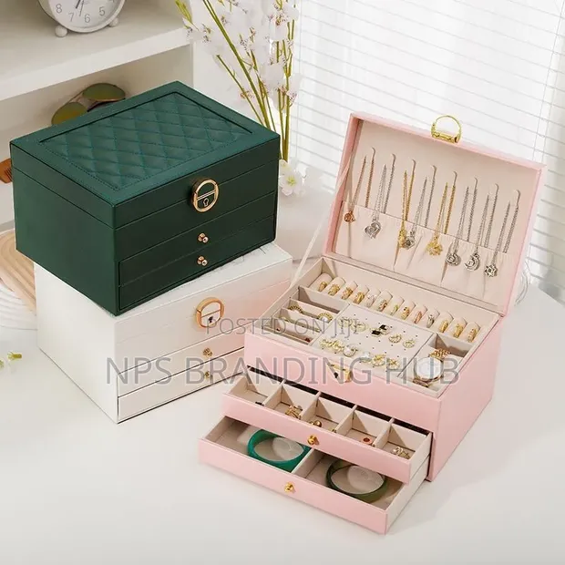 Multi-Layer Jewelry Storage Box Organizer Case - 1