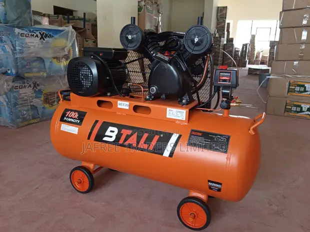 Btali 100L Belt Driven Air Compressor, 3HP, 2 Piston - 1