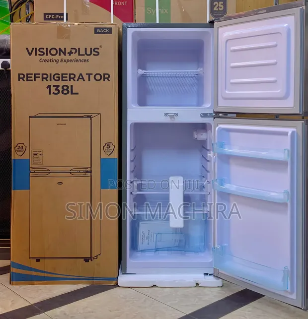 Vision Plus 138L Double Door Fridge - 1