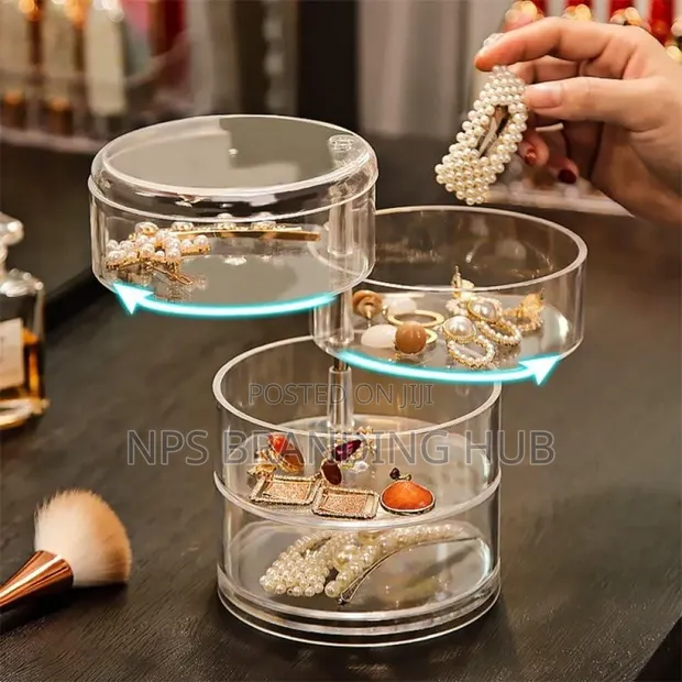 4 Layer Rotating Jewelry Storage Container - 1