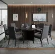 120cm Round Mahogany Meeting Table - 5