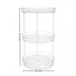 3-Layer 360 Rotation Cabinet Turntable Organizer / Lazy Susan - 5