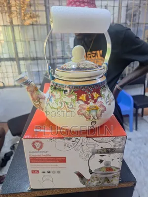 Elegant World 1.5L Floral Enamel Tea Kettle