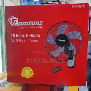 Ramtons 16" Wall Fan with Remote