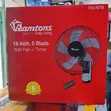 Ramtons 16" Wall Fan with Remote - 1