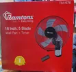 Ramtons 16" Wall Fan with Remote - 2
