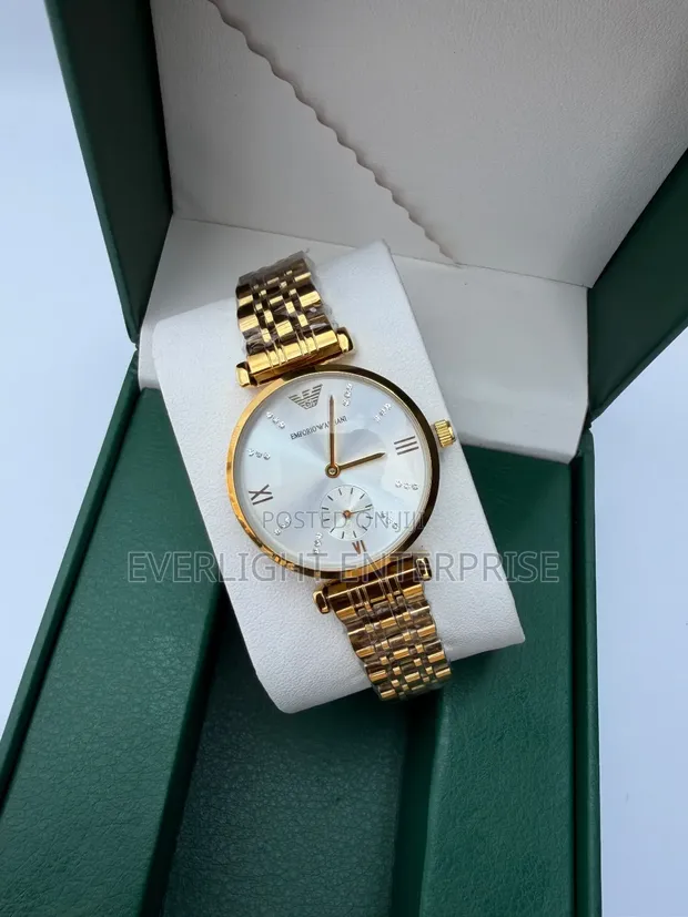 Emporio Armani Water Resistant Ladies Watch - 1