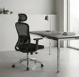 Ergonomic Swivel Recliner Office Chair - Black Fabric - 2