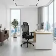 Ergonomic Swivel Recliner Office Chair - Black Fabric - 3