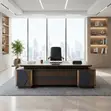 2400mm Executive Lockable Senate Desk - 1