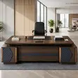 2400mm Executive Lockable Senate Desk - 3