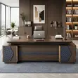 2400mm Executive Lockable Senate Desk - 5