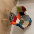 Modern Patchwork Accent Chair - 5
