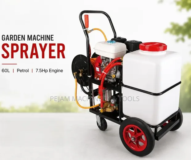 60L Windsor 7.5hp Petrol Garden Trolley Sprayer - 1
