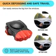 12V Defrosting/Defogging Windscreen Fan with Cool Airflow - 2