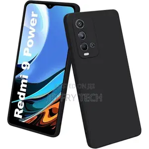 Soft Silicone Back Cover for Xiaomi Redmi 9T - Black