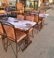 Brown Ball Chairs with Kitamba Table - 2