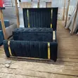 Kitanda cha Navy Blue Chester chenye Gold Trim na Storage Box - 1