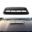 Universal Glossy Black Decorative Car Hood Scoop Vent - 1