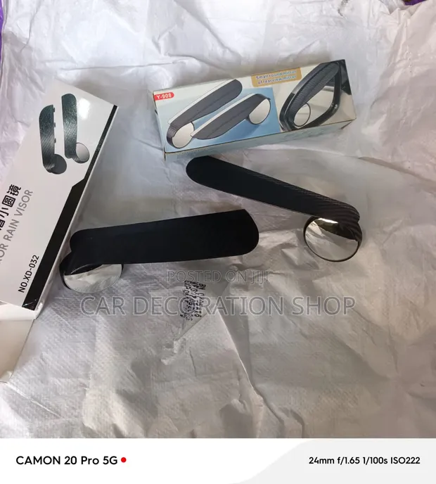 Self-Adhesive Side Mirror Rain Guards for Clear View - 1
