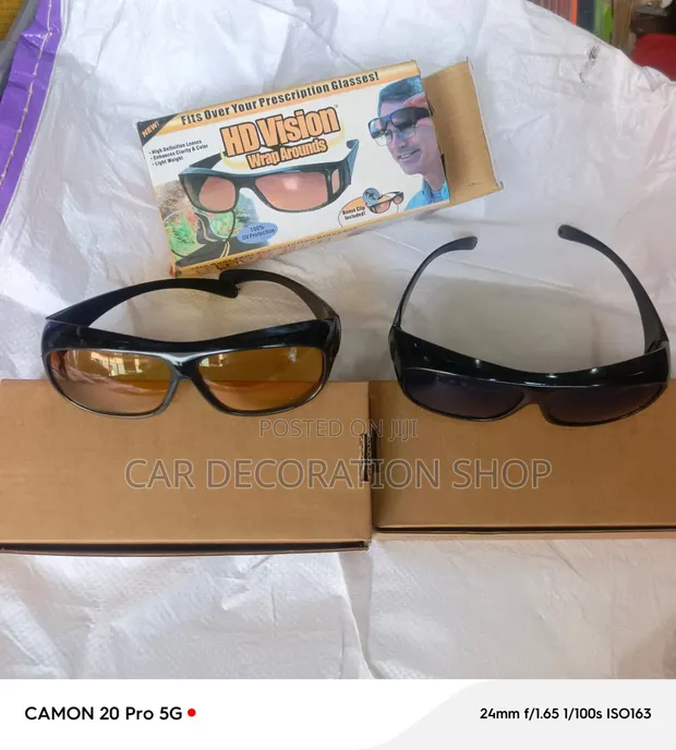 HD Vision Wrap 2-in-1 Day/Night Driving Sunglasses - 1