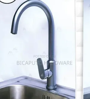 Abb Kitchen Pillar Mixer Tap - Gun Grey
